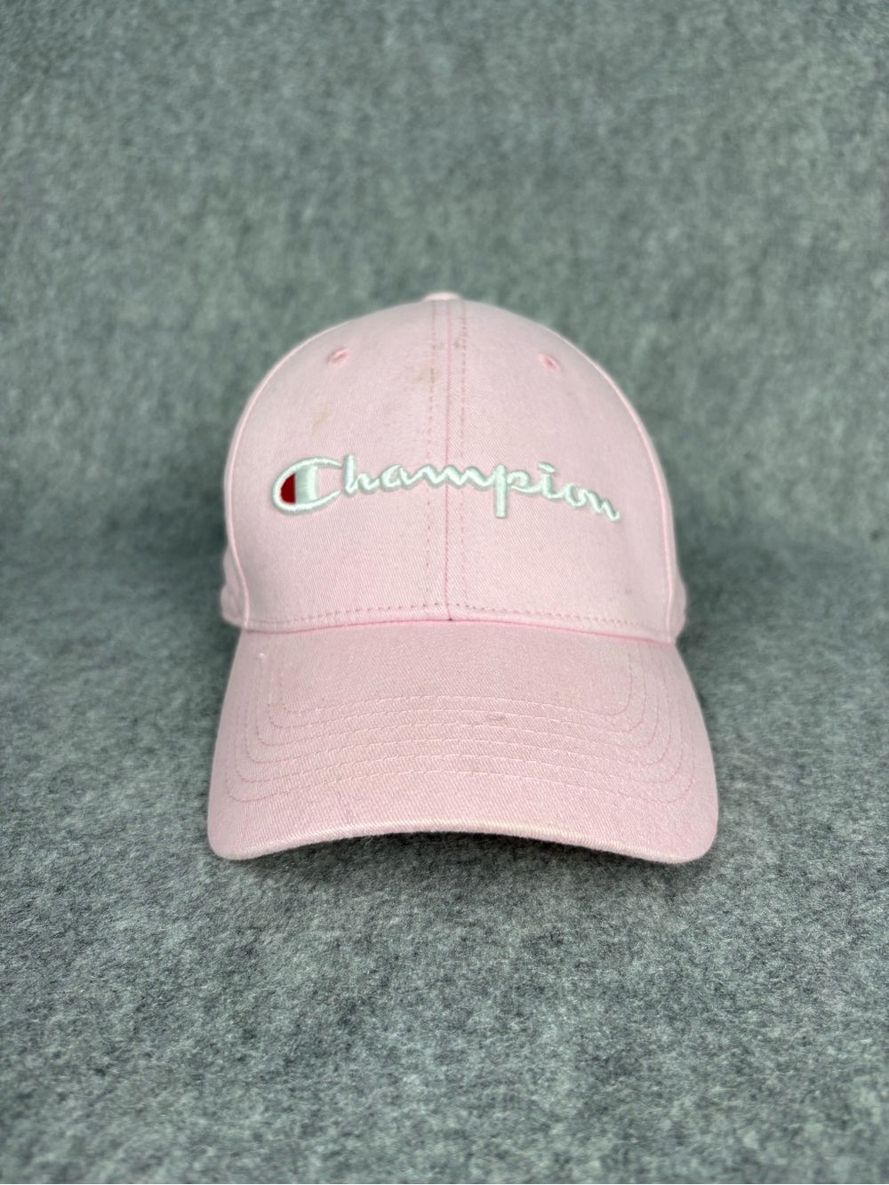 Champion Pink Embroidered Script Kids Baseball Cap